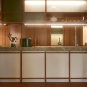 A central island bench was introduced as the 