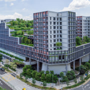 Kampung Admiralty 4 - apartment | bird's eye apartment, bird's eye view, building, city, commercial building, condominium, corporate headquarters, elevation, metropolis, metropolitan area, mixed use, neighbourhood, property, real estate, residential area, tower block, urban design, gray