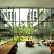 Kampung Admiralty 8 - apartment | architecture | apartment, architecture, condominium, daylighting, house, interior design, lobby, mixed use, window, brown, green