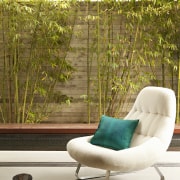 A verdant outdoor outlook. - Mad Men meets 