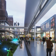 The project includes offices, retail, and a wide 