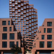 Looking down the pedestrian canyon within The Canyon. 