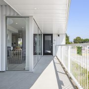 A wealth of glazing on the apartments also 