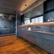 Strategically placed LEDs add a sense of lightness 