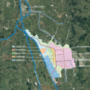 The masterplan for the wetland and surrounds. 