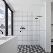 The 5 Key Things to Establish Before You architecture, bathroom, black-and-white, building, ceiling, door, floor, flooring, glass, house, interior design, plumbing fixture, property, real estate, room, tap, tile, wall, gray, white