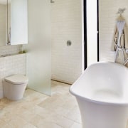 One rule of thumb is to ensure that architecture, bathroom, beige, bidet, ceramic, floor, flooring, interior design, material property, plumbing fixture, property, real estate, room, tap, tile, toilet, toilet seat, wall, gray