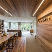 As part of this renovation of a 1950s architecture, timber flooring, Hardie & Thompson, hardwood, home, house, wood flooring, Kitchen, Higham Architecture