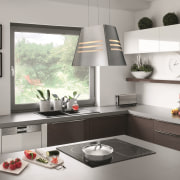 ​​​​​​​The products featured in this kitchen are available countertop, cuisine classique, home appliance, interior design, kitchen, white, gray