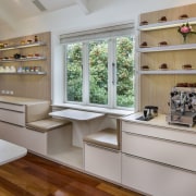 ​​​​​​​Good taste on display – the long wall cabinetry, furniture, interior design, shelving, kitchen design,  Damien Hannah