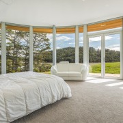 ​​​​​​​Master suite with quite a view. The elegant gray, white