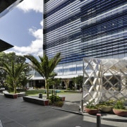 The north facade of No.1 Sylvia Park is architecture, building, commercial building, corporate headquarters, design, facade, cladding, headquarters, metropolitan area, urban design, No 1 Sylvia Park, curtain wall