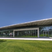 The roof structure on the Thomas P Murphy architecture, building, community centre, pavilion, University of Miami School of Architecture