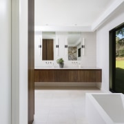 ​​​​​​​With privacy not an issue, large glass panels white