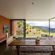 Along the northeast elevation, and the two end 