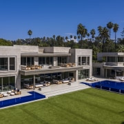 The rear of the home is all about 