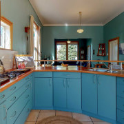 Existing kitchen prior to renovation. - Now and 