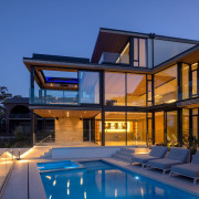 Dusk shot of the sea-fronting side of the 