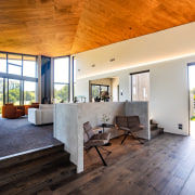 Interior view. - The river below - 