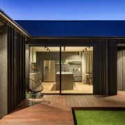 The kitchen viewed form the internal courtyard. 