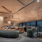 Sbx022519 Tokyo Roastery Opening 5 1024X576 - architecture architecture, beam, building, ceiling, design, floor, flooring, furniture, home, house, interior design, lighting, real estate, restaurant, room, brown