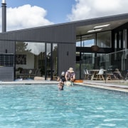 Skylights optimise natural light in the covered central 