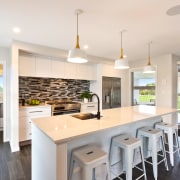 Award-winning home offers intelligent layouts and refined finishes ceiling, countertop, cuisine classique, interior design, kitchen, property, real estate, room, white