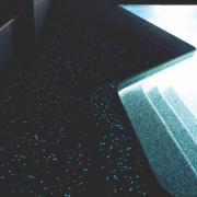 Ready, set, glow - architecture | blue | architecture, blue, design, floor, flooring, light, lighting, line, reflection, swimming pool, tile, water, black