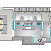 The plan showing relationship between bedroom, walk-in robe 