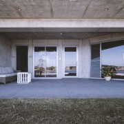 Concrete and plenty of glass – the home 