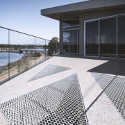 Metal grids in the upper sun deck allow 