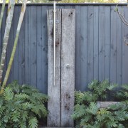 The landscape designer also designed the outdoor shower 