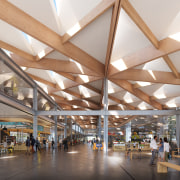 The building’s roof is an integral aspect of 