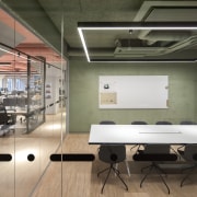 Glass wall-fronted meeting room. - Open to creativity 
