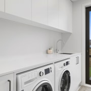 The dedicated laundry with direct outdoor access. 