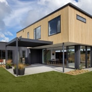 The showhome opens up to sheltered outdoor living 