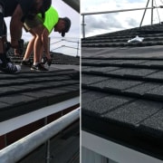 Installing a new roof - automotive tire | automotive tire, daylighting, outdoor structure, roof, tire, black