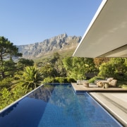 The infinity edge pool is situated – perhaps 