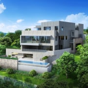 Tsao &amp; McKown Rendering - Premia - apartment apartment, architecture, building, condominium, corporate headquarters, elevation, estate, home, house, mixed use, property, real estate, residential area, villa, green