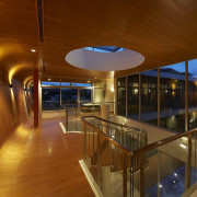 Internal hallway - B House 01 - architecture architecture, ceiling, daylighting, floor, flooring, house, interior design, lighting, real estate, wood, brown