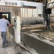 Stone is shipped to the specialised manufacturing facility factory, machine, manufacturing, gray