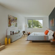 Architect: ZeroEnergy DesignPhotography by Eric Roth architecture, bedroom, daylighting, estate, floor, house, interior design, real estate, room, window, wood, gray