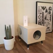 Designed by Krab - Cats should feel right furniture, product, product design, shelf, table, gray, brown