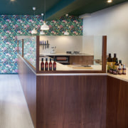 Wholesome Cuts Butcher Shop - Wholesome Cuts Butcher architecture, ceiling, countertop, floor, flooring, furniture, interior design, kitchen, lobby, gray