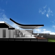 A render showing just how impressive the new architecture, building, commercial building, corporate headquarters, daylighting, elevation, facade, home, house, product design, residential area, sky, blue, black