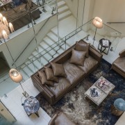 Touches of the old and new line this interior design, room, gray