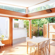 Architect: Day Bukh ArchitectsPhotography by Katherine Lu architecture, backyard, balcony, daylighting, estate, home, house, interior design, outdoor structure, property, real estate, roof, window, wood, white