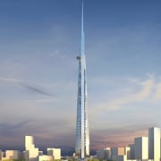 The Jeddah Tower will feature the world's highest building, daytime, energy, landmark, metropolis, metropolitan area, sky, skyline, skyscraper, tower, gray