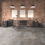 Polyflor Expona Commercial PUR is also ideal for brick, floor, flooring, furniture, laminate flooring, loft, tile, wall, wood flooring, gray, brown