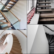 Ready to get inspired? - Ready to get architecture, furniture, handrail, interior design, product design, stairs, table, wood, gray